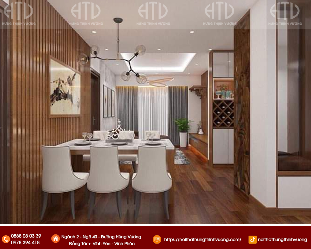 Thiết kế và thi công nội thất phòng bếp tại Vĩnh Phúc