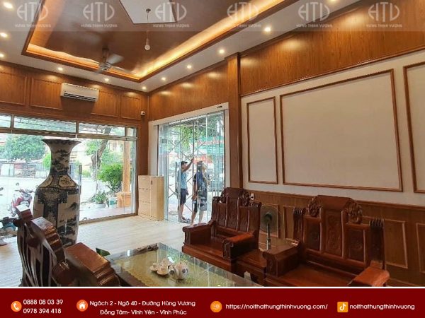 Thi công phòng khách đẹp tại Vĩnh Yên Vĩnh Phúc