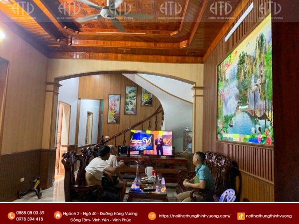 Thi công phòng khách đẹp tại Vĩnh Yên Vĩnh Phúc