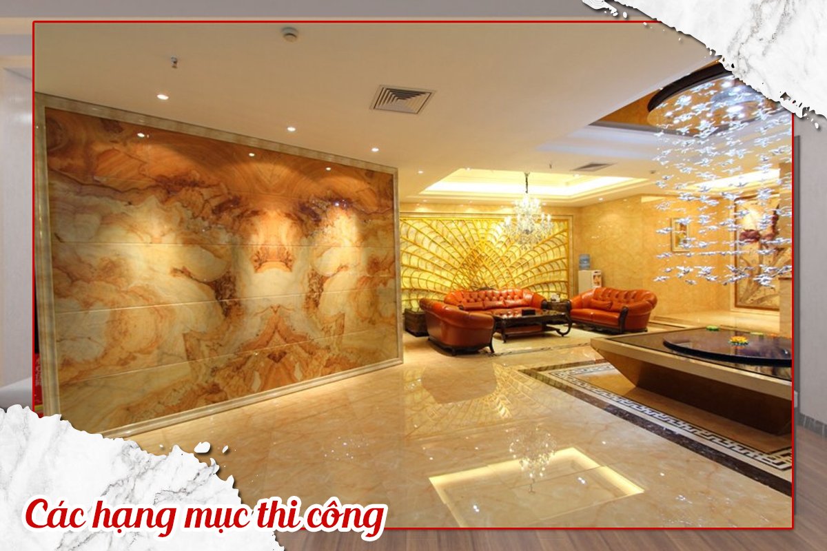 THI CÔNG TẤM ỐP TƯỜNG PVC VÂN ĐÁ CHO CÁC SPA