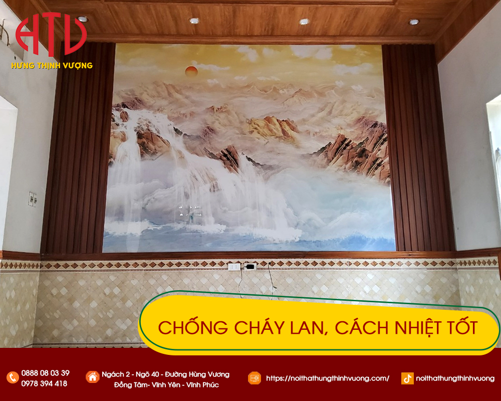 TẤM ỐP NHỰA GIẢ ĐÁ PHÒNG KHÁCH – SÁNG KHÔNG GIAN SANG NHÀ BẠN