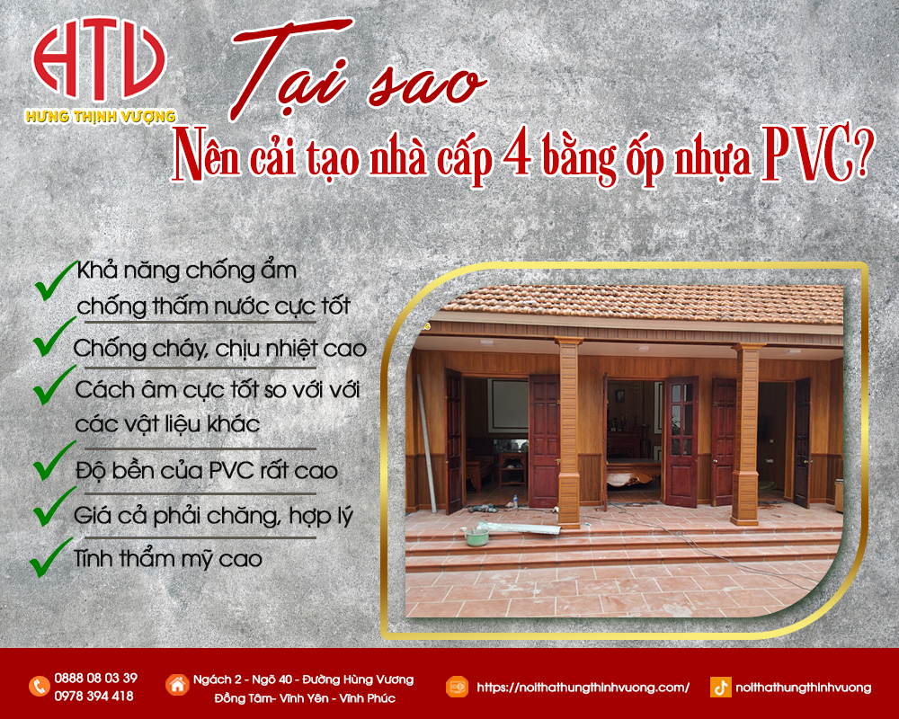NHỮNG DẤU HIỆU NHÀ CẤP 4 CẦN ĐƯỢC CẢI TẠO BẰNG TỐP ỐP PVC?