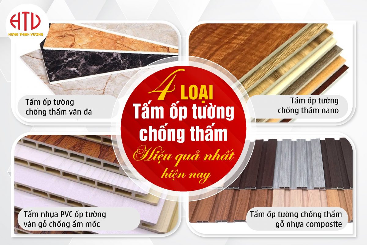 4 LOẠI TẤM ỐP TƯỜNG CHỐNG THẤM HIỆU QUẢ NHẤT HIỆN NAY