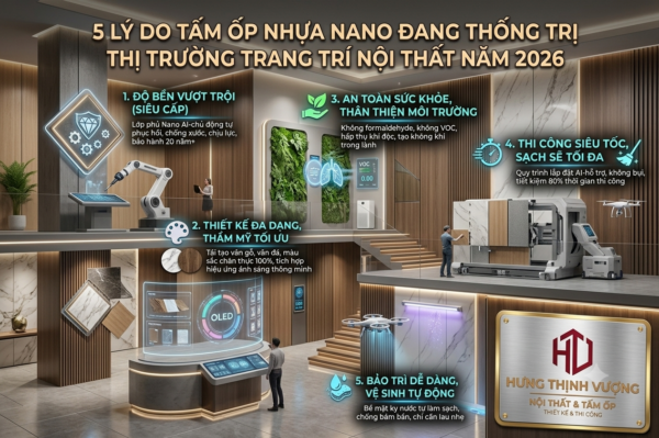 5 ly do tam op nhua nano thong tri thi truong noi that nam 2026 Hung Thinh Vuong