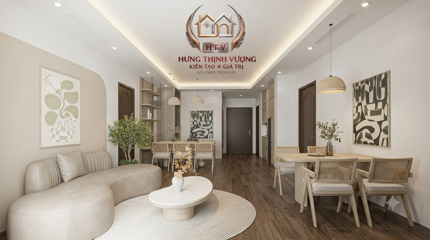 Mẫu cải tạo phòng khách chung cư sang trọng bằng tấm ốp Nano thay thế tường sơn trắng đơn điệu