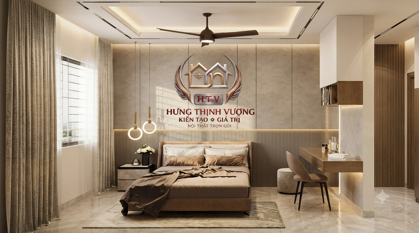 Cải tạo phòng ngủ chống nồm ẩm, ấm cúng bằng tấm ốp Nano tại Vĩnh Phúc