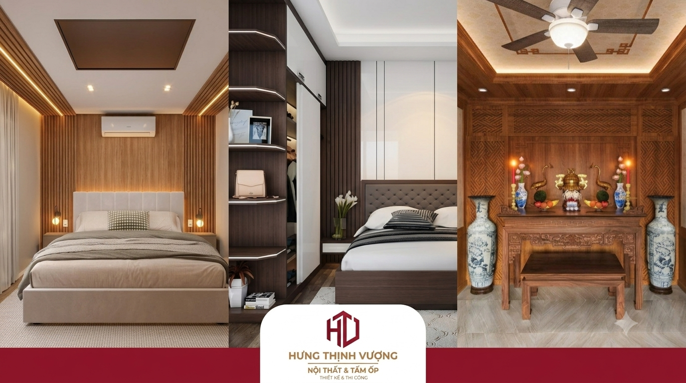 "Quy trình thi công ốp tường nhựa Nano che tường ẩm mốc bằng hệ khung xương chuyên dụng, đảm bảo thẩm mỹ và độ bền tại Nội Thất Hưng Thịnh Vượng."