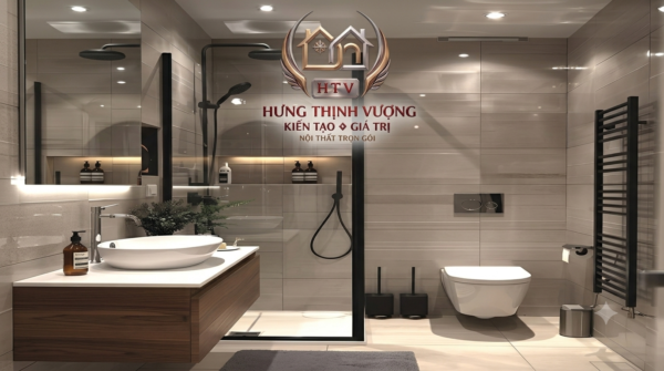 Tấm nhựa ốp tường phòng tắm Nano 100% chống nước, bền bỉ, không nấm mốc của Hưng Thịnh Vượng