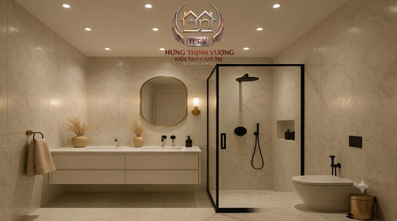 Tấm ốp nhựa Nano phòng tắm chống nước 100%, ngăn ẩm mốc tuyệt đối cho tường nhà vệ sinh