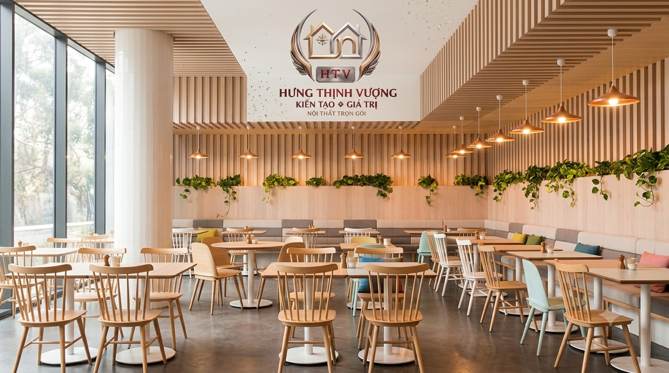 Trang trí quán cafe đẹp, góc check-in sống ảo bằng tấm ốp Nano và lam sóng tại Vĩnh Phúc