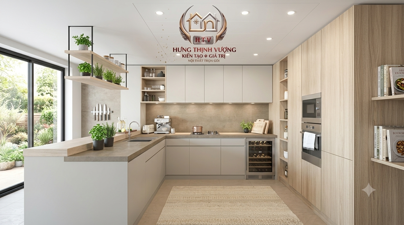 Cải tạo phòng bếp hiện đại 2026 - Hưng Thịnh Vượng