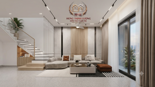 Mẫu trần nhựa Nano giật cấp trang trí đèn LED sang trọng tại Vĩnh Phúc