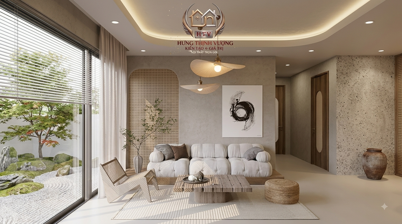 Vách tường trang trí tấm ốp Nano kết hợp lam sóng và đèn LED cho nhà ống hiện đại